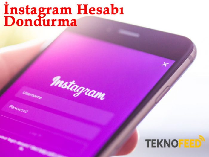 instagram hesabı dondurma