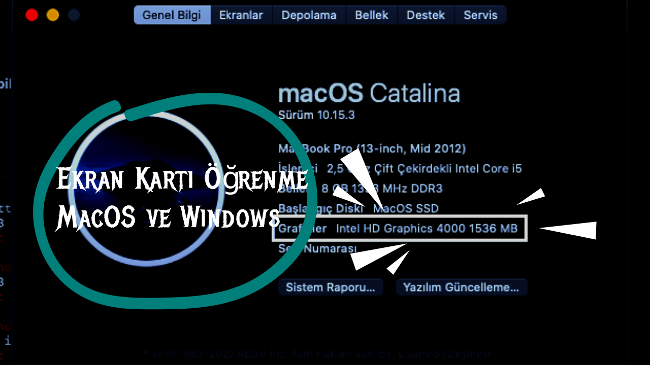 Ekran Kartı Öğrenme - MacOS ve Windows